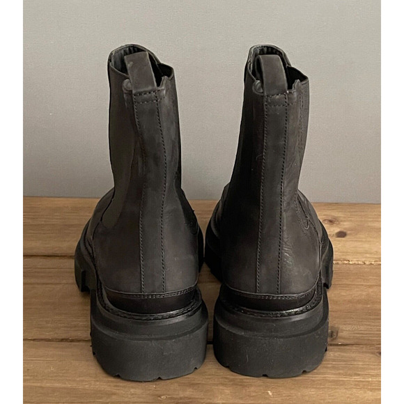 Seychelles Women's Savor the Moment Chelsea Boots Size 8.5 Black Leather Lug - Picture 7 of 12
